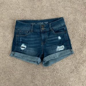 Denim jean shorts
